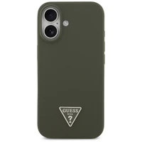 Guess Silicone Triangle Logo MagSafe Case for iPhone 17 - Green