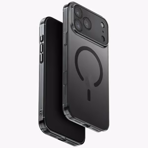 Uniq Airsuit dėklas telefonui iPhone 17 Pro Max Magclick įkrovimas - juoda