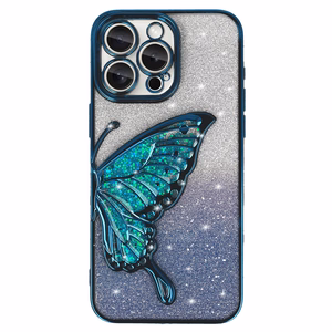 Tel Protect Butterfly Water dėklas telefonui Iphone 16 Plus mėlynas