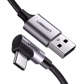 Ugreen 50940 USB kabelis USB 2.0 1 m USB A USB C Juoda, Sidabras