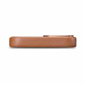 iCarer Dėklas Odinis viršelis iPhone 14 Plus rudas (suderinamas su MagSafe)