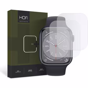 Hidrogelio plėvelė HOFI HYDROFLEX PRO+ 2-PACK APPLE WATCH 4 / 5 / 6 / 7 / 8 / 9 / SE (40 / 41 MM) SKAIDRUS