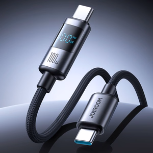 Joyroom S-A16 Pro Prism Series Кабель USB-C - USB-C 100W с цифровым дисплеем 1.2м - чёрный