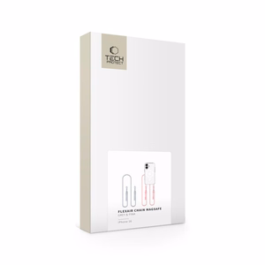 Dėklas TECH-PROTECT FLEXAIR CHAIN MAGSAFE IPHONE 16 pilkas & rožinis