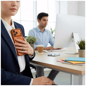 Uniq Veren iPhone 17 Pro Max Magclick ikrovimo deklas - oranzinis