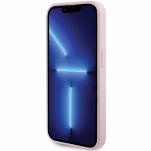Guess GUHMP14LPSAHMCP dėklas telefonui iPhone 14 Pro - rožinis Saffiano Magnetinis