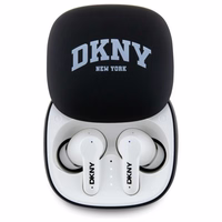 Belaidės ausinės TWS DKNY 3D Rubber Matte Finish DKTWS3DNYAK juodos spalvos