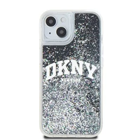 DKNY Liquid Glitter Big Logo iPhone 14/15/13 Dėklas telefonui (m) - juodas (m)