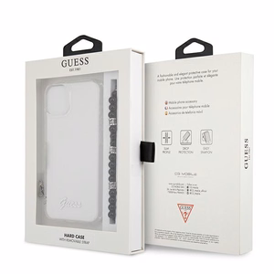 Guess GUHCP13MKPSBK iPhone 13 6.1" Permatomas kietas dėklas Juodas Perlas