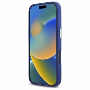 Karl Lagerfeld FW Metal Plate Magnetinis dėklas telefonui iPhone 16 Pro Max - mėlynas