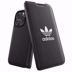 Adidas OR Dėklas telefonui Booklet BASIC iPhone 14 Pro 6.1" juodas/baltas 50182
