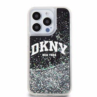 DKNY Liquid Glitter Big Logo dėklas iPhone 14 Pro - juodas