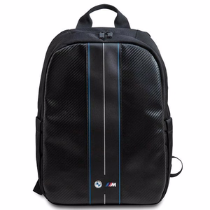 BMW Carbon ir mėlynos juostos kuprinė 16" nešiojamam kompiuteriui - juoda
