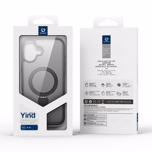 Telefono dėklas Dux Ducis Yind 360 Ring Stand Apple iPhone 16 Pro juodas