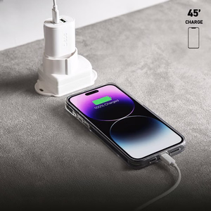 SBS TETRPD20W 20W USB-A USB-C sieninis įkroviklis su Power Delivery - baltas
