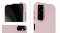 Satin Elegant dėklas telefonui iPhone 15 Plus 6,7" rožinis