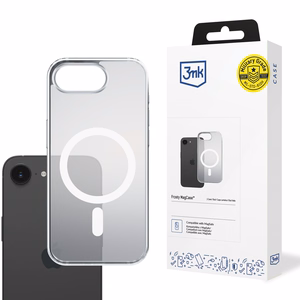 3mk Frosty Magnetinis dėklas telefonui Apple iPhone 16E - baltas