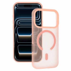 Tel Protect Mist Matte Magsafe dėklas Iphone 16, rožinis-oranžinis