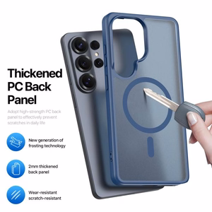 Dėklas Dux Ducis Yind MagSafe Samsung S948 S26 Ultra tamsiai mėlynas