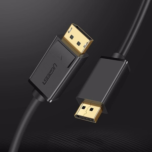 Kabelis Ugreen DP102 DisplayPort to DisplayPort 1.0m juodas