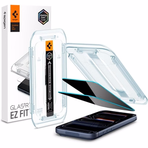 Spigen Glas.tR EZ Fit Privacy Tempered Glass for iPhone 16 Pro / 17 / 17 Pro - 2 pcs.