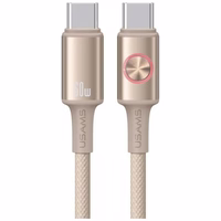Laidas USAMS Huan Series SJ752 60W USB-C į USB-C 1,2 m titaninis