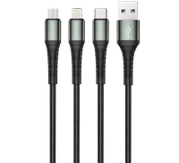 JELLICO laidas B11 3w1 3.1A 1.2M Juodas