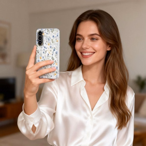 Tech-Protect FlexAir deklas Samsung Galaxy A27, skaidrus su geliu raštu
