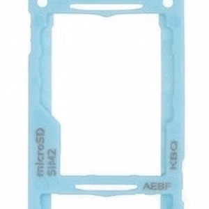 SIM kortelės laikiklis Samsung A525/A526/A528/A725/A726 A52 4G/A52 5G/A52S 5G/A72 4G/A72 5G mėlynas originalus (service pack)
