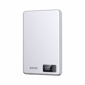 BWOO aluminium magnetic išorinė baterija P75 PD 20W 5000 mAh with digital display and USB-C port sidabrinis