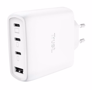 Mobile įkroviklis Wall Maxo 65W/4-PORT GAN baltas 26068 TRUST