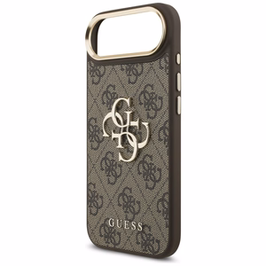 GUESS dėklas telefonui IPHONE 17 Air (PU W/ Big 4G Classic Logo) auksinis ir rudas