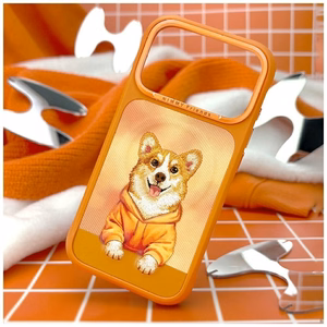 Nimmy Gentle Pets Series Dog MagSafe dėklas iPhone 17 Pro oranžinis