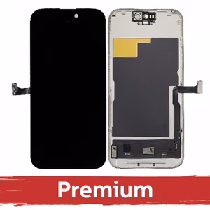 LCD ekranas suderinamas su iPhone 15 Plus juodas (SOFT OLED / Stable 120Hz / Premium) *Removable IC*