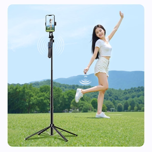Asmenukių lazda Orico SPN185 1/4 colio trikojis telefono kamerai su 360 laipsnių pasukimu Bluetooth 5.2 - juoda