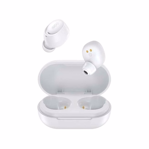 QCY T27 "ArcBuds Lite TWS" belaidės "Bluetooth 5.3" ausinės į ausis - baltos spalvos