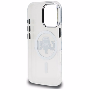 Karl Lagerfeld IML Karl Sketch Logo MagSafe dėklas iPhone 16 Pro Max - skaidrus