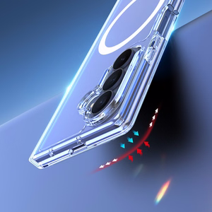 Su MagSafe suderinamas DUX DUCIS CLIN MAG dėklas SAMSUNG Z Fold 8, skaidrus