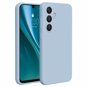 Etteri silikoninis dėklas Samsung Galaxy A36 5G, šviesiai mėlynas