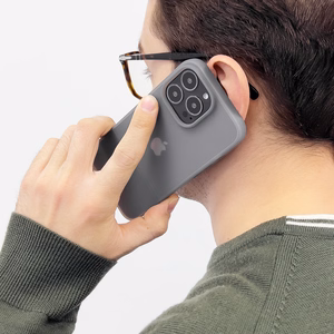 Kingxbar Plain Series dėklas telefonui iPhone 13 Pro Max silikoninis dėklas pilkas