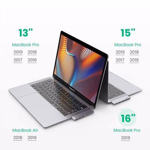 Ugreen HUB 60559 2x USB-C / USB-C PD (Thunderbolt 3, 100W, 4K 60 Hz, 10 Gbps) / HDMI 4K 30 Hz / 3x USB 3.0 MacBook Pro / Air - pilkas