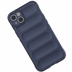 Magic Shield Case dėklas telefonui iPhone 14 Plus lankstus šarvuotas tamsiai mėlynas dangtelis