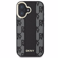DKNY Languotas raštas magnetinis iPhone 16 Plus dėklas - juodas