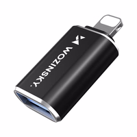Wozinsky WALA-01 Lightning į USB-A OTG adapteris – juodas