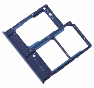 SIM kortelės laikiklis Samsung A202 A20e 2019 mėlynas originalus (service pack)