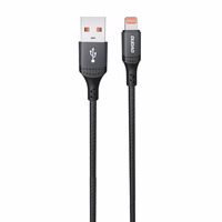 Dudao 3A 30W L3SL USB-A - Lightning pintas kabelis 1.2m - juodas