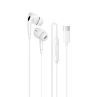 Borofone Earphones BM100 Pro Fuente with microphone Type C (DAC) white