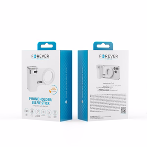 Forever PHSS-100 Bluetooth telefono laikiklis–asmenukių lazda, suderinamas su MagSafe, baltas