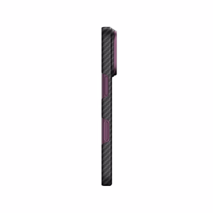 AmazingThing Titan Max Lens dėklas, skirtas iPhone 18 Pro, iš aramido pluošto, su kameros apsauga, suderinamas su MagSafe – spalva: violetinė
