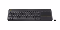 Logitech K400 Plus klaviatūra Radijo dažnio belaidė QWERTY Olandijos Juoda